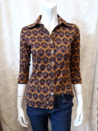 Lilou blouse oranje-bruin