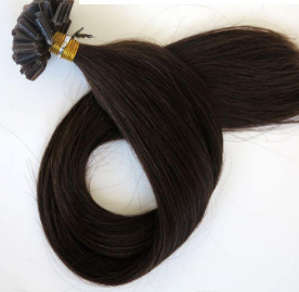 50 U Tip Wax Hair Extensions Bruin 2 0 5 Gram Synthetisch