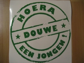 Hoera een jongen stempel