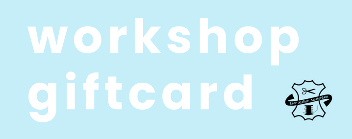 Giftcard leren tas / medium