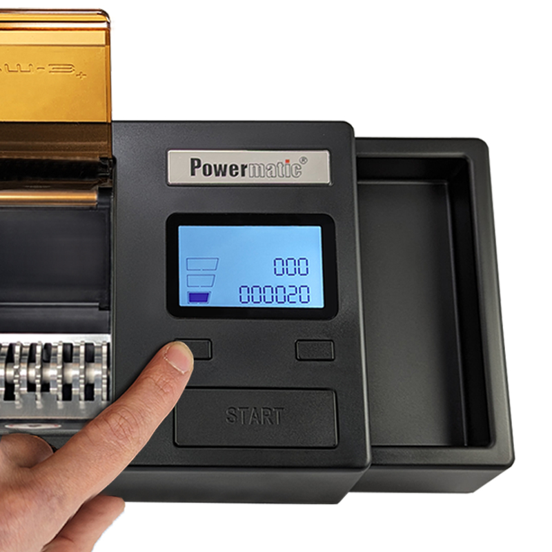 Powermatic 3 Plus elektrische sigarettenmachine met tabak versnijder