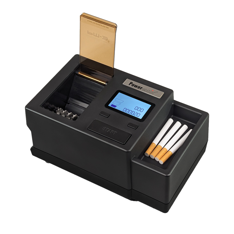 Powermatic 3 Plus elektrische sigarettenmachine met tabak versnijder