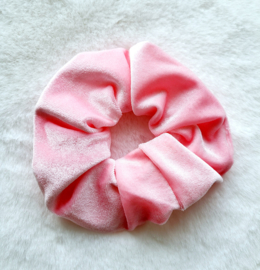 Scrunchie roze/velours