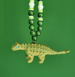 Kinderketting Dino Groen/wit