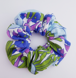 Scrunchie Retro blauw/paars