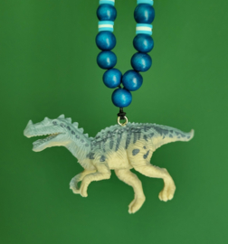 Kinderketting Dino wit/blauw