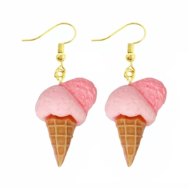 Ice cream oorbellen