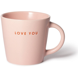 Mok - Love You - roze - 250ml