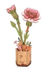 Roze Anjer - houten bouwset