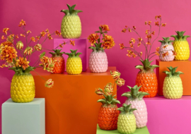 Tropische Ananas vaas - Roze - Large