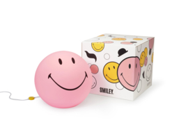 XL Smiley - lamp - roze