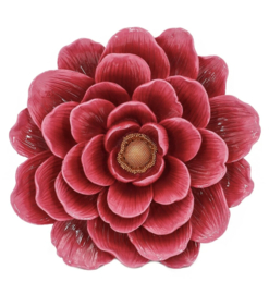 Wanddecoratie Bloem Donker Rood