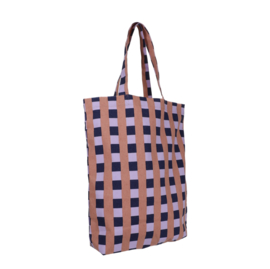 Katoenen Shopper - Weave - lever-dusky sky-jangle purple