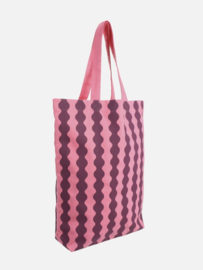 Katoenen Shopper  Wavey Grapefruit + Dark