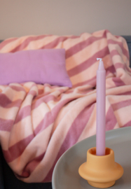 Roze gestreept - deken - Adelheid