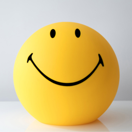 XL Smiley - lamp - geel