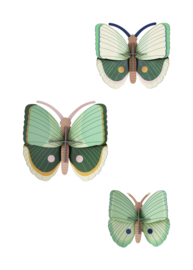Fern Striped Butterfly - set van 3 - Studio Roof