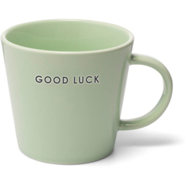 Mok - Good Luck - licht groen - 250ml