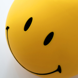 XL Smiley - lamp - geel