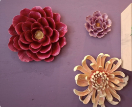 Wanddecoratie Bloem Peach