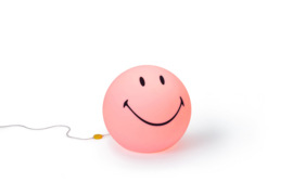 XL Smiley - lamp - roze