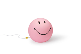 XL Smiley - lamp - roze