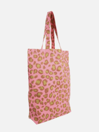Katoenen Shopper  Leopard Grapefruit