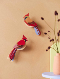 Cardinals set van 2 - tuinvogel - Studio Roof