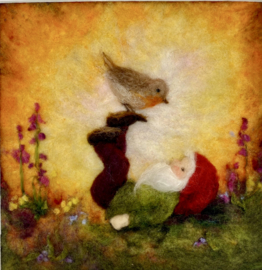 Gnome with Robin | Ann Galland