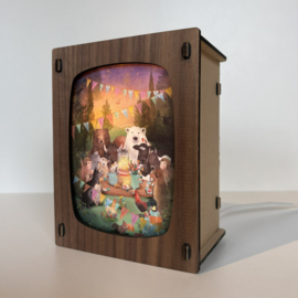 Postcardlamp Basic | Walnut