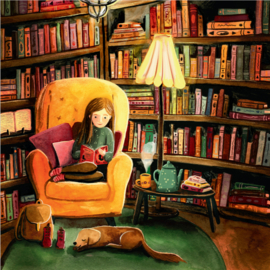 Book lover | Losse afbeelding van Esther Bennink