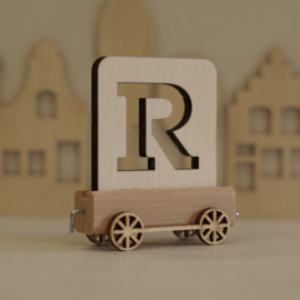 R | Houten lettertrein