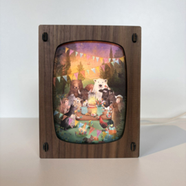 Postcardlamp Basic | Walnut