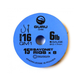 Guru 15''QM1 bayonet hair rigs