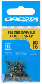 Cresta feeder swivels double snap size 16