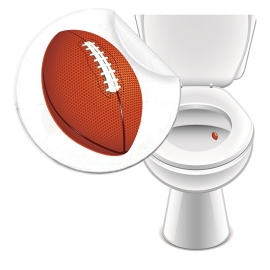 Sticker Urinoir American Football - 2 Stickers