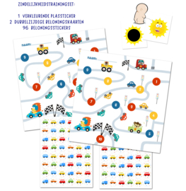 Belohnungssystem mit Aufklebern + farbigen Pinkelaufklebern Sunshine