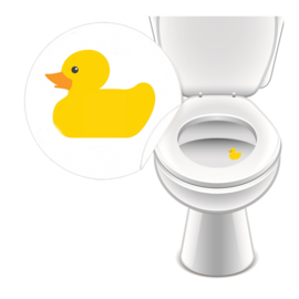 Toilet Stickers Rubber Ducky - 2 Stickers