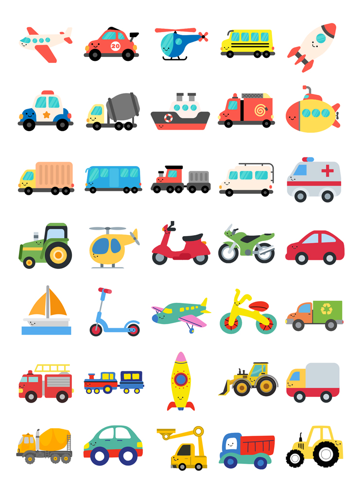 Reward Charts Vehicles + 105 stickers - 5 Large Incentive Cards + 3 Sticker Sheets + Diploma