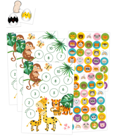 Belohnungssystem Jungle inkl. 2 verfärbenden Pinkelaufklebern