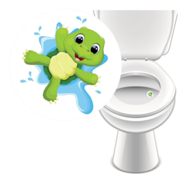 Toilet Stickers Schildpad - (20 Stuks)