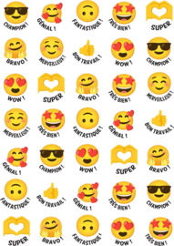 Französische Emoji-Aufkleber
