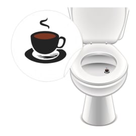 Toilet Stickers Kaffe! - 4 Stickers