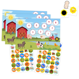 Farm reward system incl 2 Colour Changing Pee Stickers