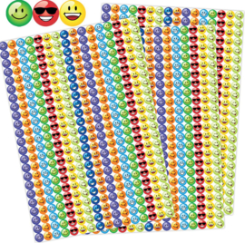 Smiley-Aufkleber Crazy Smileys 10mm - 1104 Aufkleber