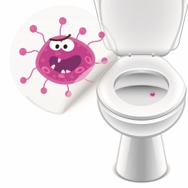 Toilet Sticker Monstre - 20 Stickers