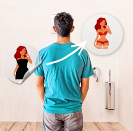 Colour Changing Toilet Sticker Pin-Up - 3 Stickers