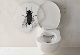 Toiletten Sticker Fliege - 4 Sticker