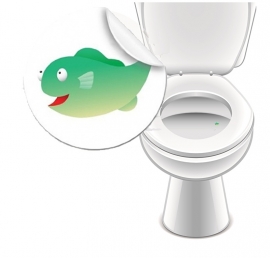 Potty Stickers Fish - 2 Stickers