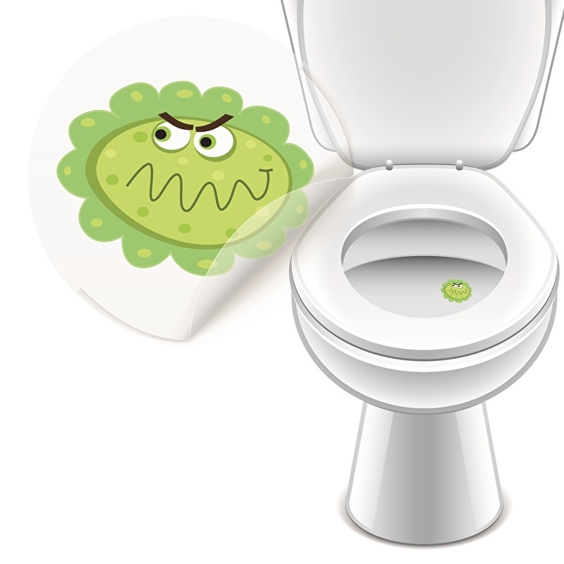 Toilet Stickers Monsters - 4 Stickers